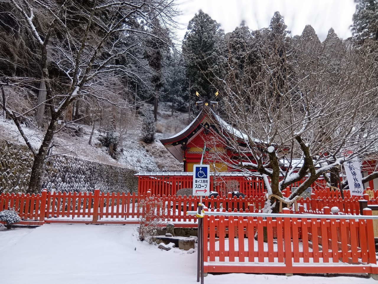 2026年2月7日 雪の様子 :: 御岳山 金櫻神社