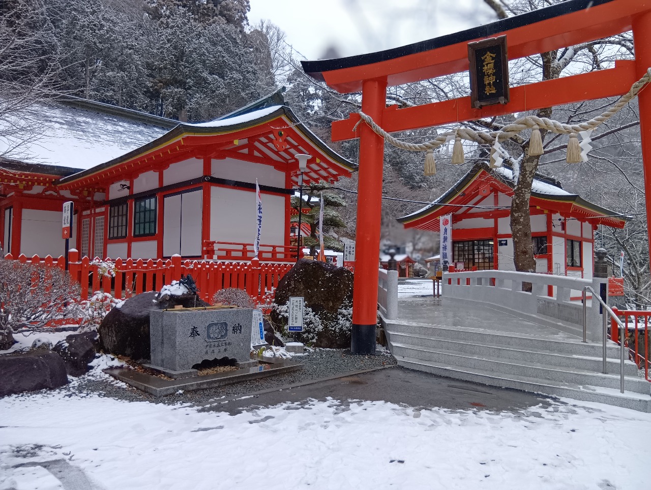 2026年2月7日 雪の様子 :: 御岳山 金櫻神社